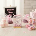 Crystal Teddy Bear Baby Shower Favor Box