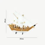 Oro Traditional Wooden Sailing Boat Decor
