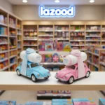 Vintage Car Baby Shower Favors with Johnson's Powder