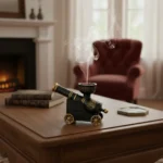 Cannon-Shaped Pottery Incense Burner