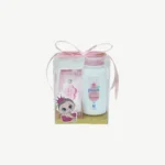 Baby Girl Newborn Giveaway Box with Wet Wipes & Johnson's Powder (10x10 cm) (1)