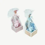 Baby Welcome Giveaway Gypsum Box with Twin Mini Teddy Bears (20x10 cm) (7)