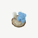 Baby Welcome Giveaway Teddy Bear Candle on Wooden Base (8x8 cm) (4)