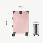 Cabin Pro Lightweight Aluminum Frame Trolley Suitcase pink