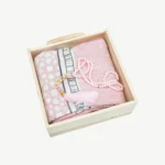 Elegant Prayer Gift Set Rug and Pearl Beads in a Wooden Box Pink (2)