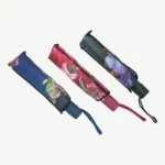 Foldable Floral Umbrella for Sun & Rain with Fabric Pouch (4)