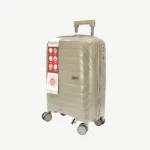 Hard Shell Travel Suitcase 20kg Beige with Combination Lock (1)