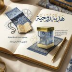 Islamic Gift Set Mini Quran, Prayer Rug & Beads in an Elegant Clear Box (1)