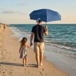 Mini Foldable Sun Umbrella - Lightweight with Cloth Pouch (1)