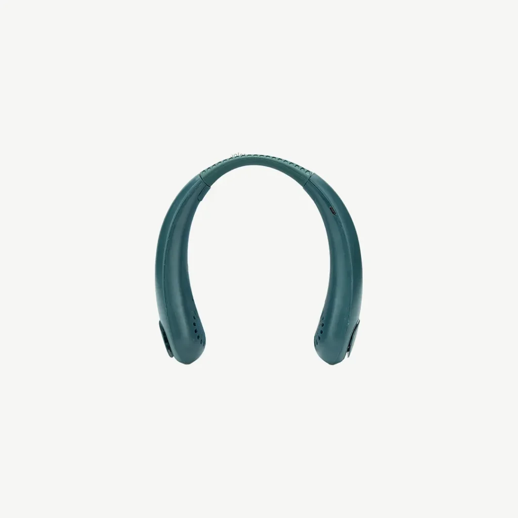 Portable Bladeless Neck Fan - Rechargeable with Type-C Charger Green