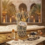 Wooden Basket with Prayer Rug and Greeting Card Set (1)