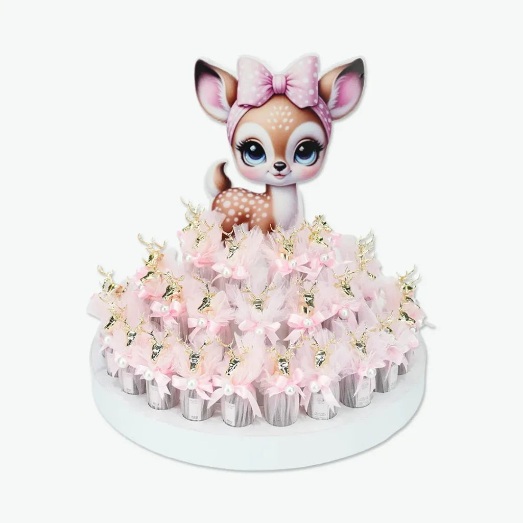 Wooden Deer Perfume Giveaways Tray – 29 Pieces (1)